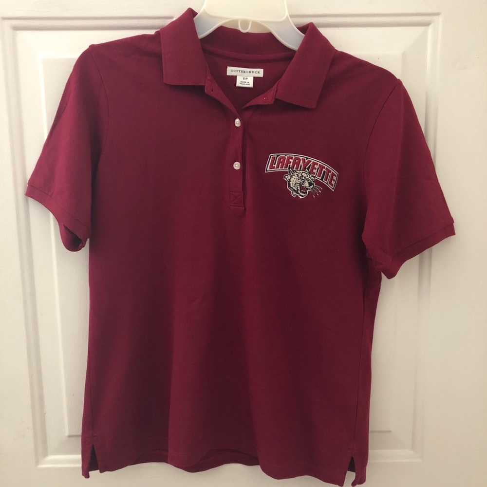 Cutter & Buck Small Petite Lafayette Maroon Polo Shirt